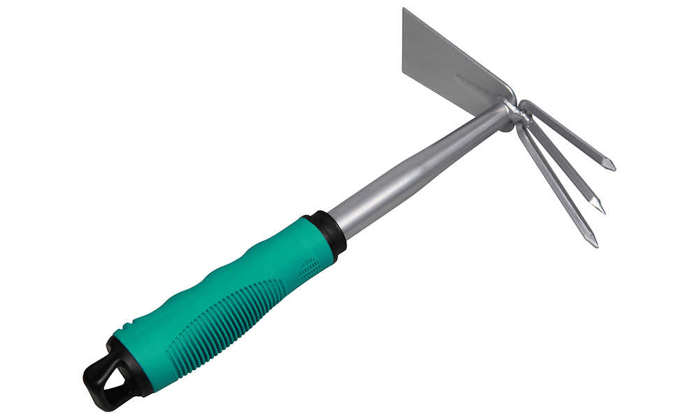 Garden Tool - Hand Cultivator - Hand Rake Tool - Claw Rake - Dual Head Hoe Cultivator - Dual Head Hoe Cultivator